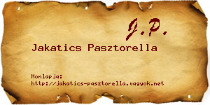 Jakatics Pasztorella névjegykártya